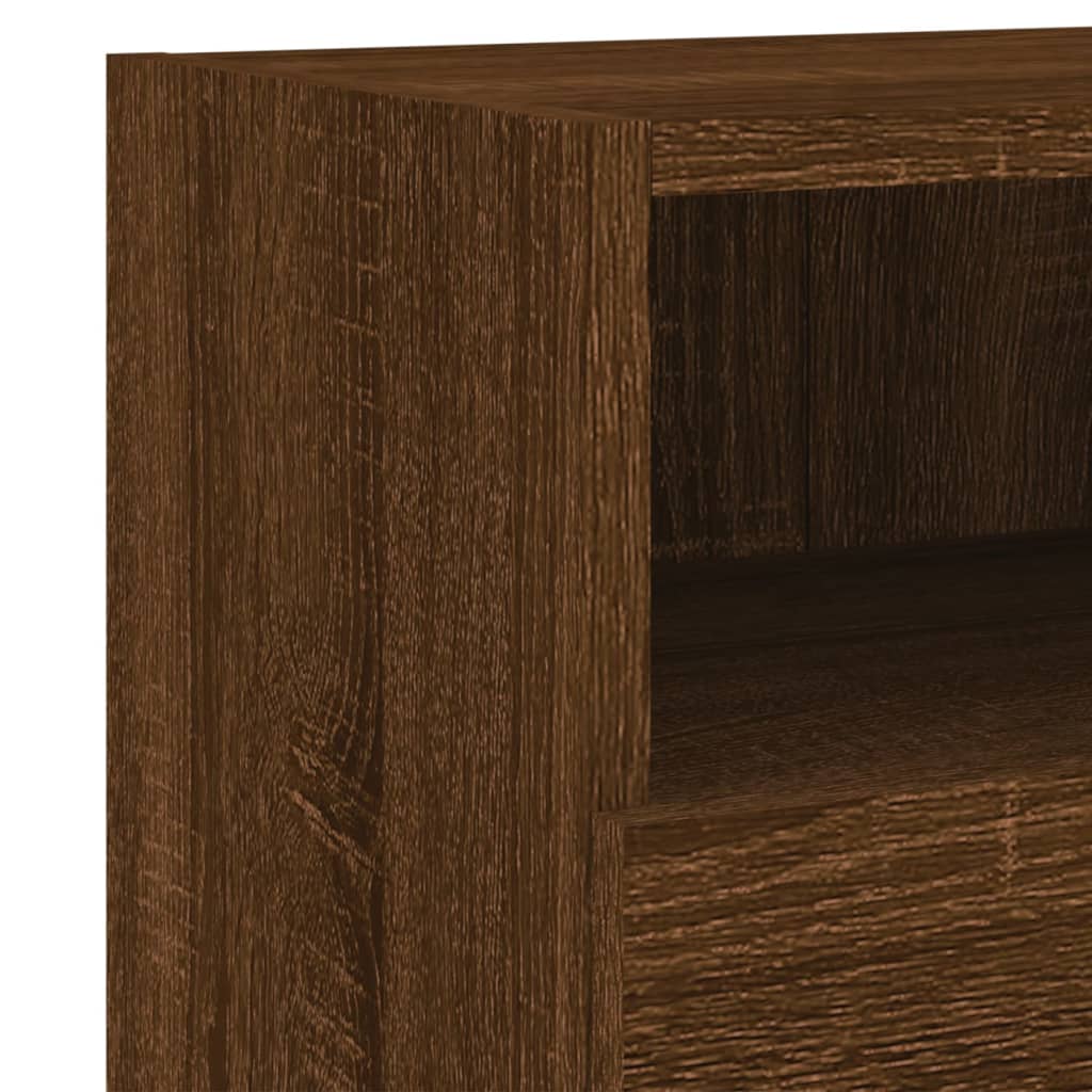 TV Wall Cabinets 2 pcs Brown Oak 60x30x30 cm Engineered Wood