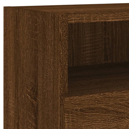 TV Wall Cabinet Brown Oak 80x30x30 cm Engineered Wood