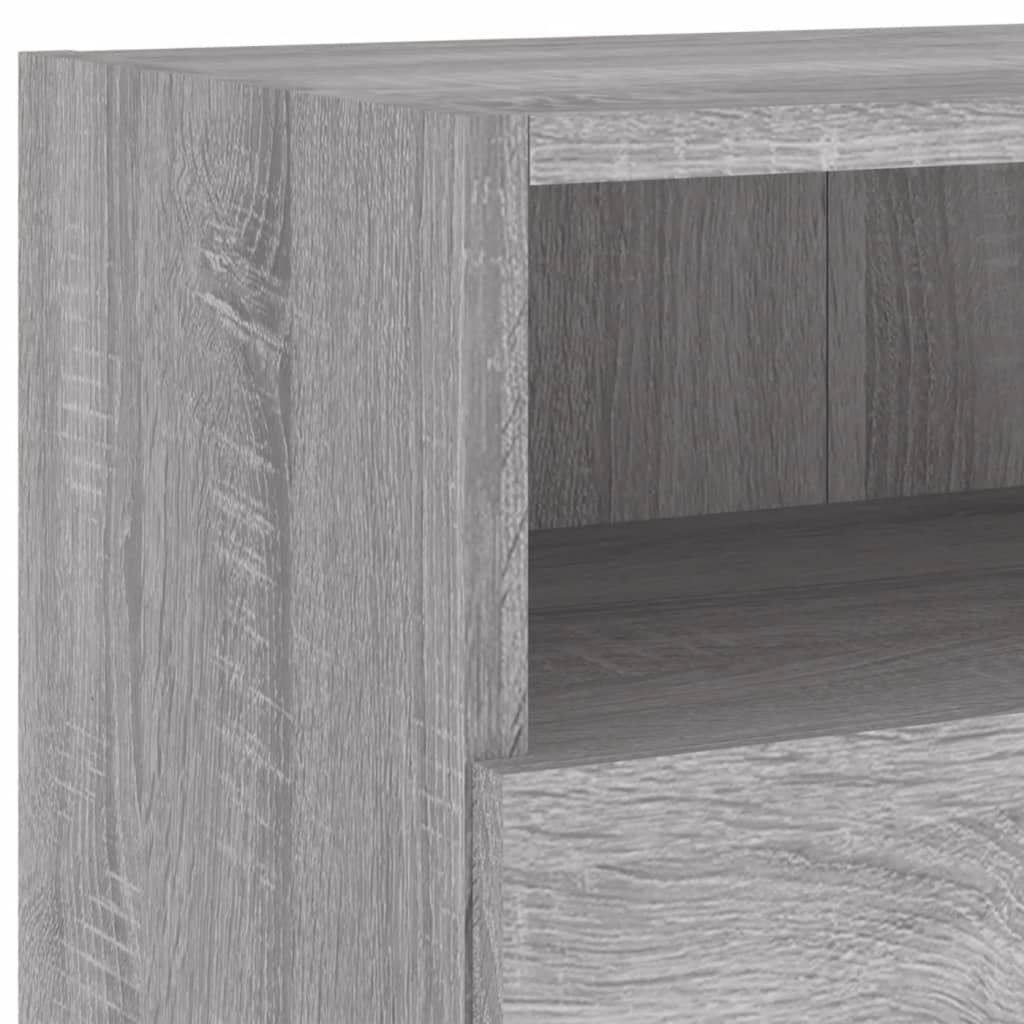 TV Wall Cabinets 2 pcs Grey Sonoma 100x30x30 cm Engineered Wood