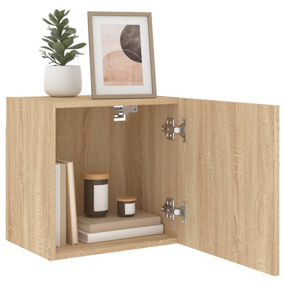 TV Wall Cabinets 2 pcs Sonoma Oak 40.5x30x40 cm Engineered Wood