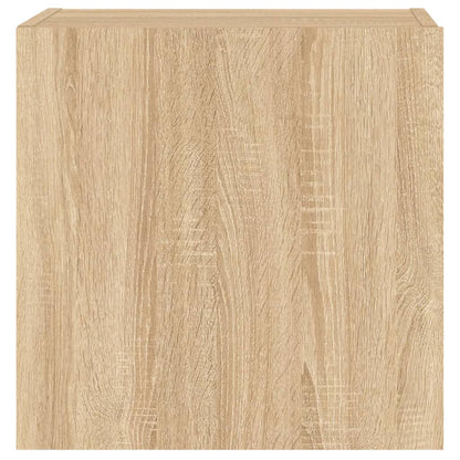 TV Wall Cabinets 2 pcs Sonoma Oak 40.5x30x40 cm Engineered Wood