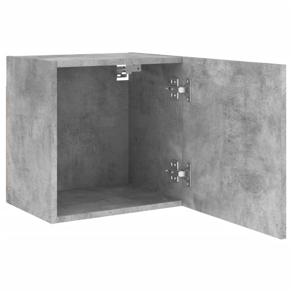 TV Wall Cabinets 2 pcs Concrete Grey 40.5x30x40 cm Engineered Wood