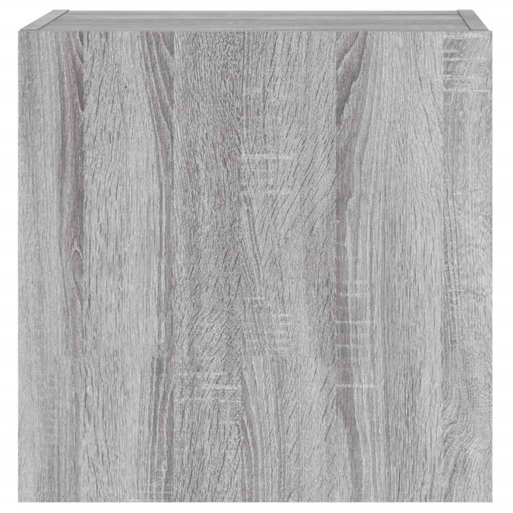 TV Wall Cabinets 2 pcs Grey Sonoma 40.5x30x40 cm Engineered Wood