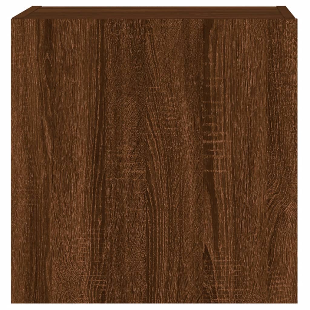 TV Wall Cabinet Brown Oak 40.5x30x40 cm Engineered Wood