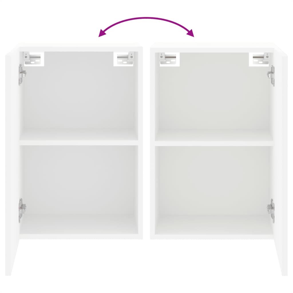 TV Wall Cabinet White 40.5x30x60 cm Engineered Wood