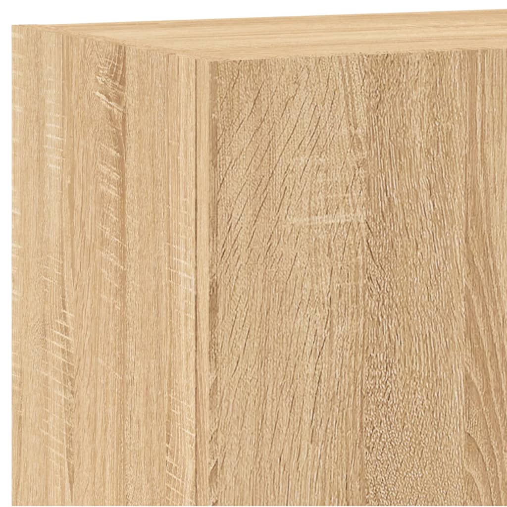 TV Wall Cabinets 2 pcs Sonoma Oak 40.5x30x60 cm Engineered Wood