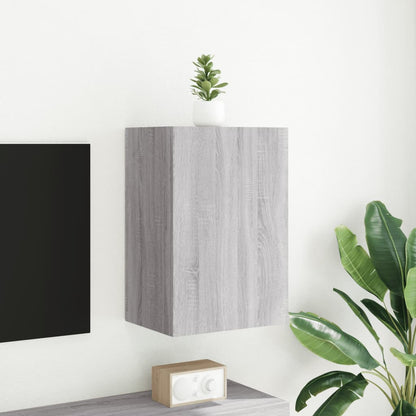 TV Wall Cabinet Grey Sonoma 40.5x30x60 cm Engineered Wood