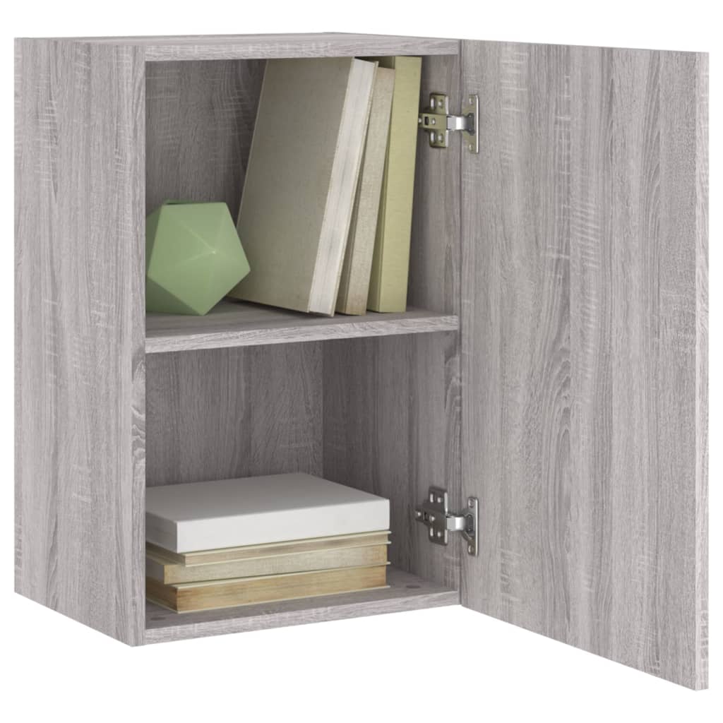 TV Wall Cabinet Grey Sonoma 40.5x30x60 cm Engineered Wood