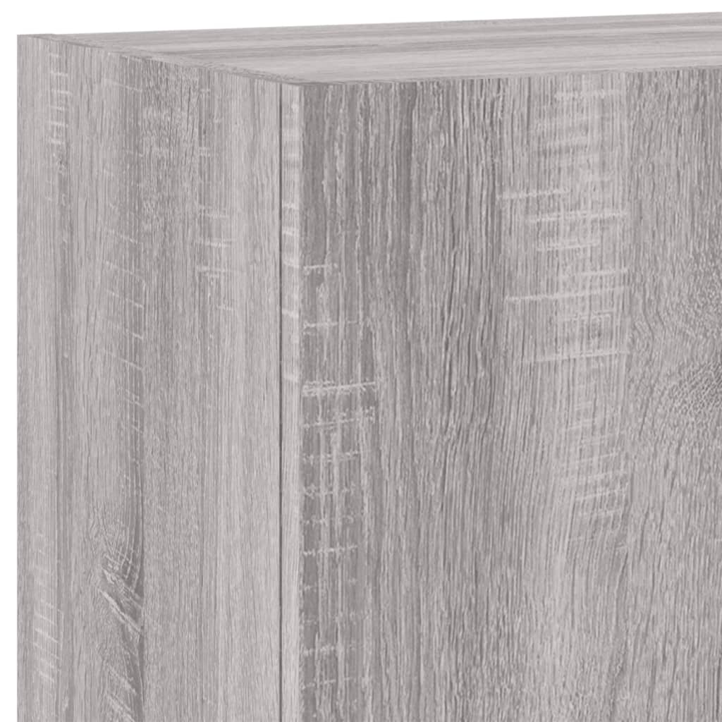 TV Wall Cabinet Grey Sonoma 40.5x30x60 cm Engineered Wood