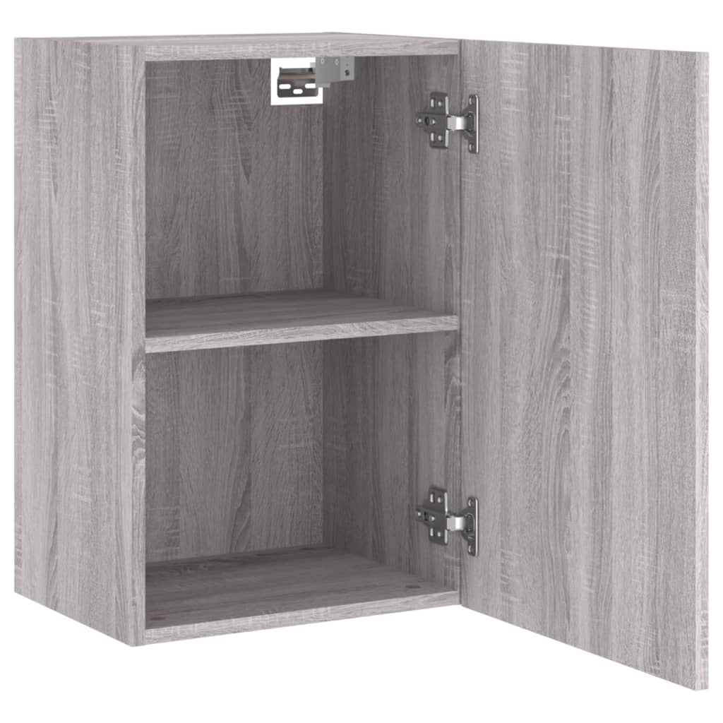 TV Wall Cabinets 2 pcs Grey Sonoma 40.5x30x60 cm Engineered Wood