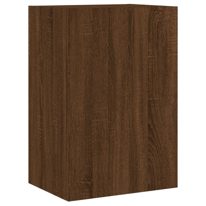 TV Wall Cabinets 2 pcs Brown Oak 40.5x30x60 cm Engineered Wood