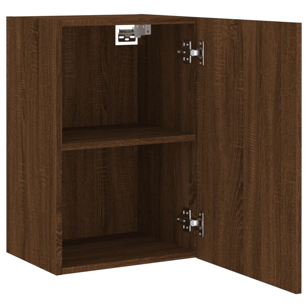 TV Wall Cabinets 2 pcs Brown Oak 40.5x30x60 cm Engineered Wood