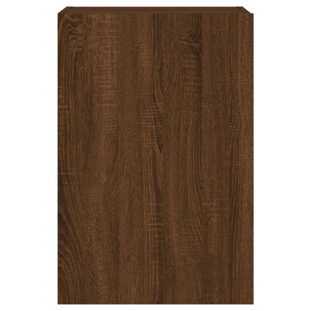 TV Wall Cabinets 2 pcs Brown Oak 40.5x30x60 cm Engineered Wood