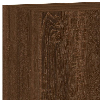 TV Wall Cabinets 2 pcs Brown Oak 40.5x30x60 cm Engineered Wood