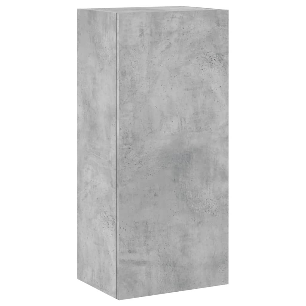 TV Wall Cabinet Concrete Grey 40.5x30x90 cm Engineered Wood