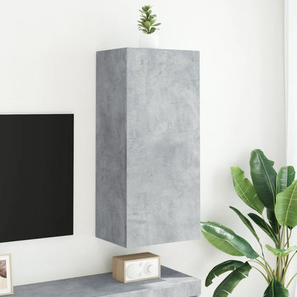 TV Wall Cabinet Concrete Grey 40.5x30x90 cm Engineered Wood