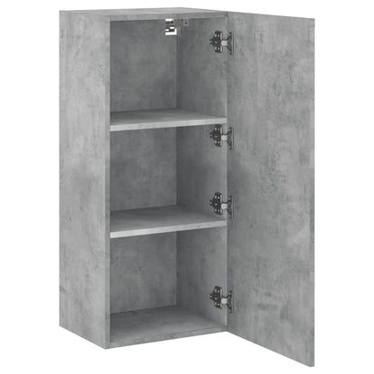 TV Wall Cabinet Concrete Grey 40.5x30x90 cm Engineered Wood