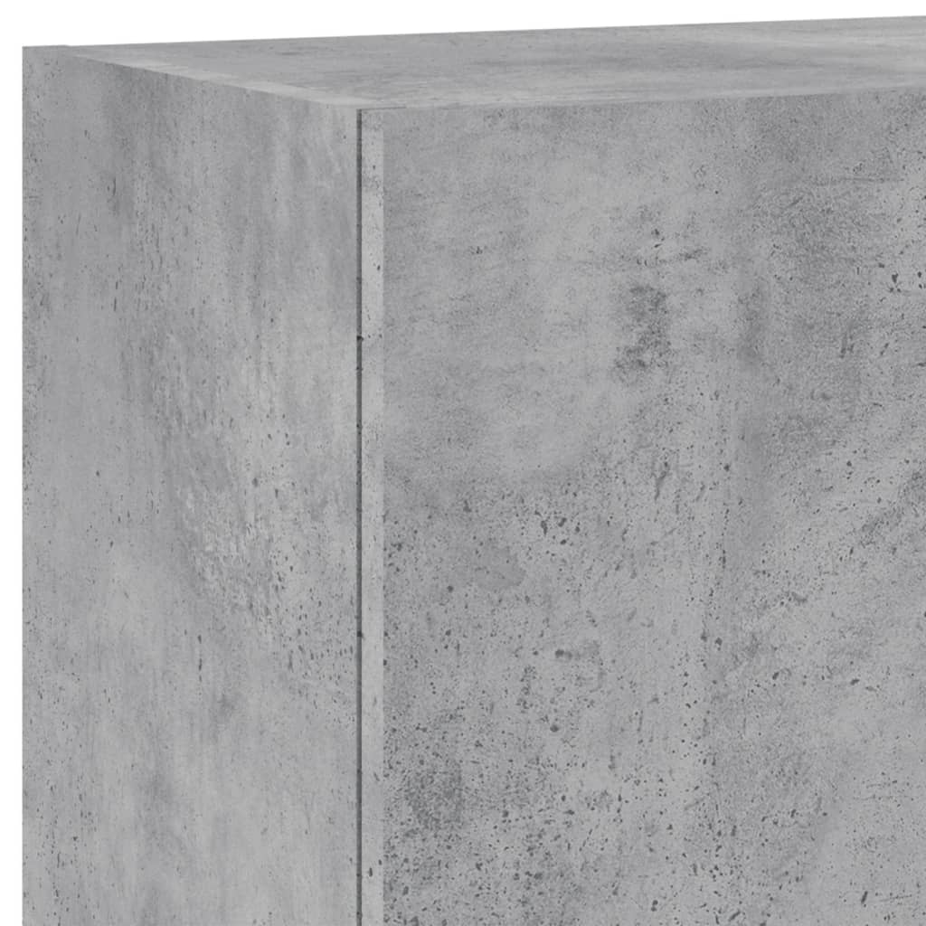 TV Wall Cabinet Concrete Grey 40.5x30x90 cm Engineered Wood