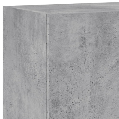 TV Wall Cabinet Concrete Grey 40.5x30x90 cm Engineered Wood