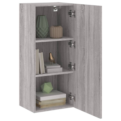 TV Wall Cabinet Grey Sonoma 40.5x30x90 cm Engineered Wood