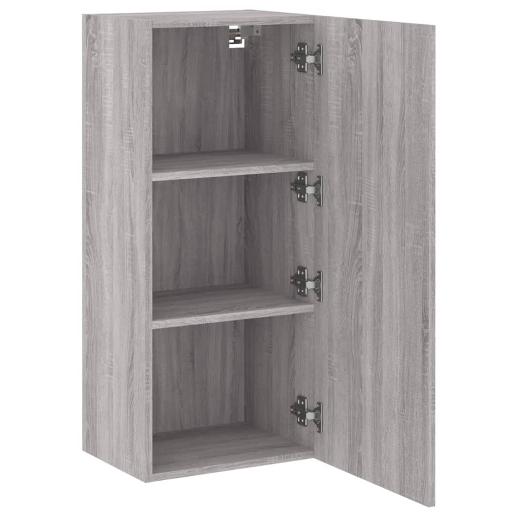 TV Wall Cabinet Grey Sonoma 40.5x30x90 cm Engineered Wood