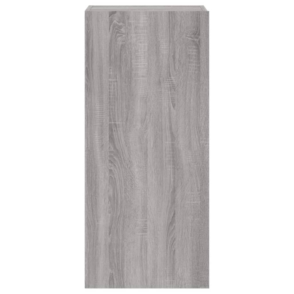 TV Wall Cabinet Grey Sonoma 40.5x30x90 cm Engineered Wood