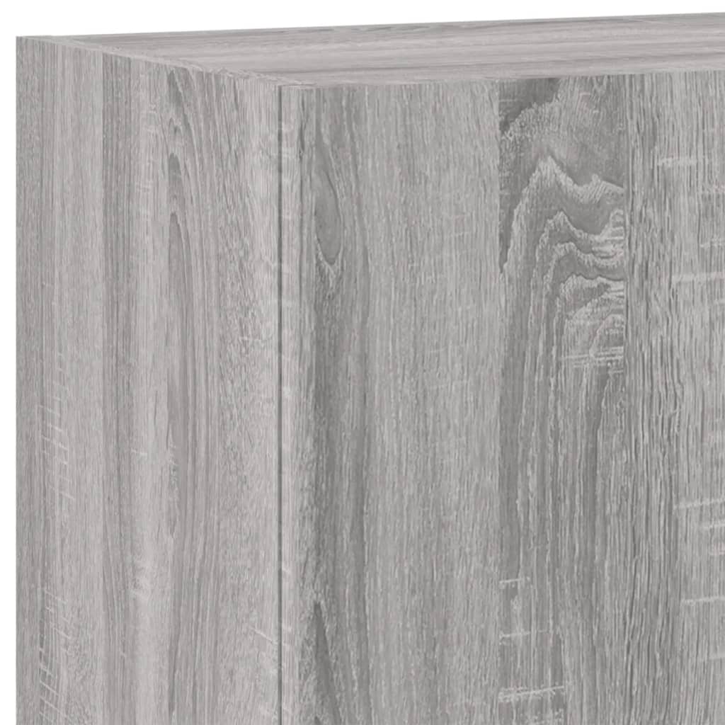 TV Wall Cabinet Grey Sonoma 40.5x30x90 cm Engineered Wood