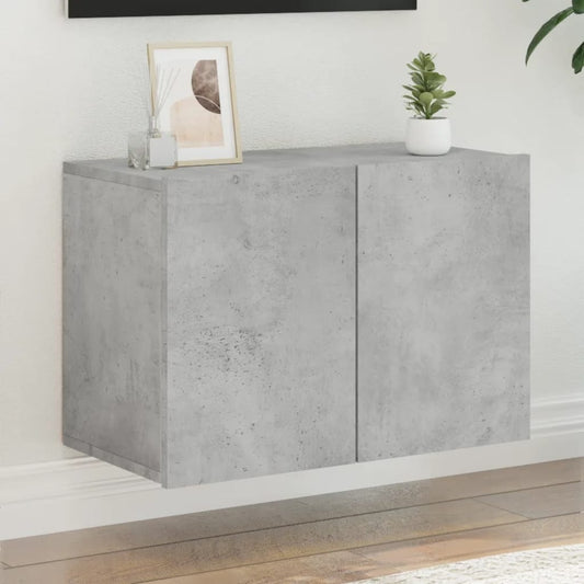 TV Cabinet Wall-mounted Concrete Grey 60x30x41 cm