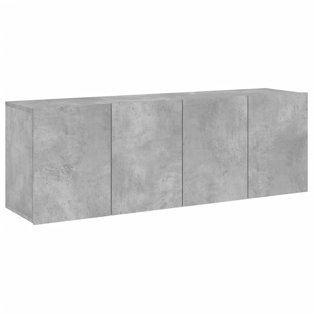 TV Cabinets Wall-mounted 2 pcs Concrete Grey 60x30x41 cm