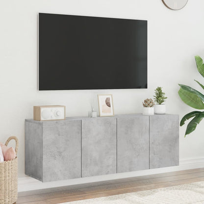 TV Cabinets Wall-mounted 2 pcs Concrete Grey 60x30x41 cm