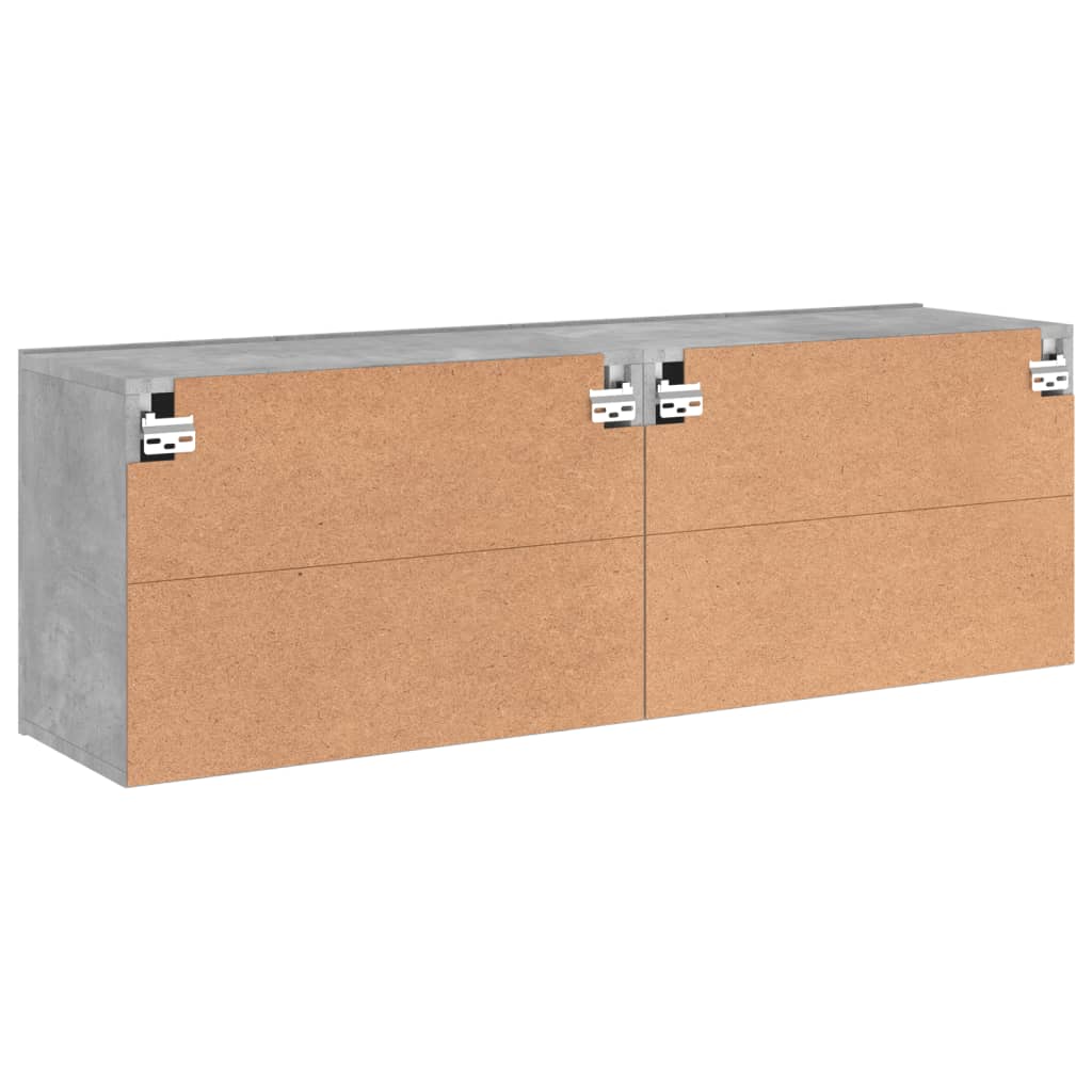 TV Cabinets Wall-mounted 2 pcs Concrete Grey 60x30x41 cm