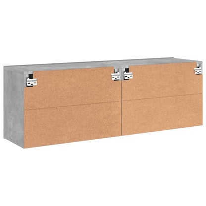 TV Cabinets Wall-mounted 2 pcs Concrete Grey 60x30x41 cm