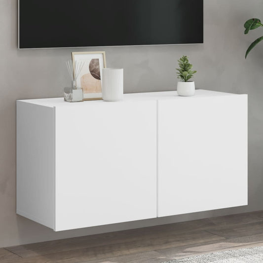 TV Cabinet Wall-mounted White 80x30x41 cm