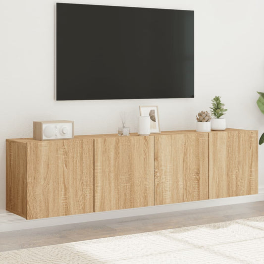 TV Cabinets Wall-mounted 2 pcs Sonoma Oak 80x30x41 cm