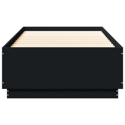 Bed Frame without Mattress Black 100x200 cm