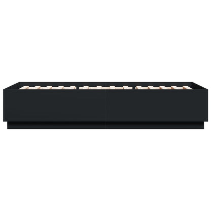 Bed Frame without Mattress Black 100x200 cm
