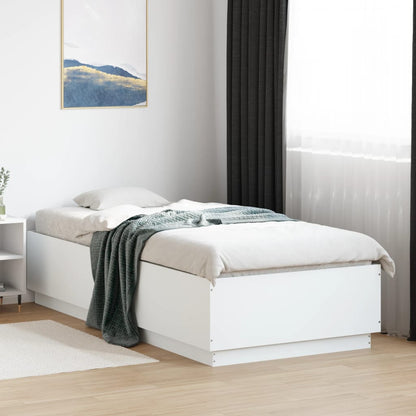 Bed Frame without Mattress White 90x200 cm