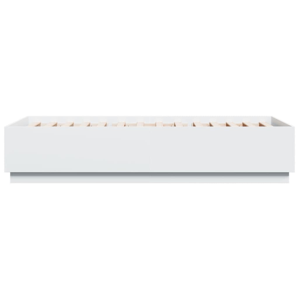 Bed Frame without Mattress White 90x200 cm
