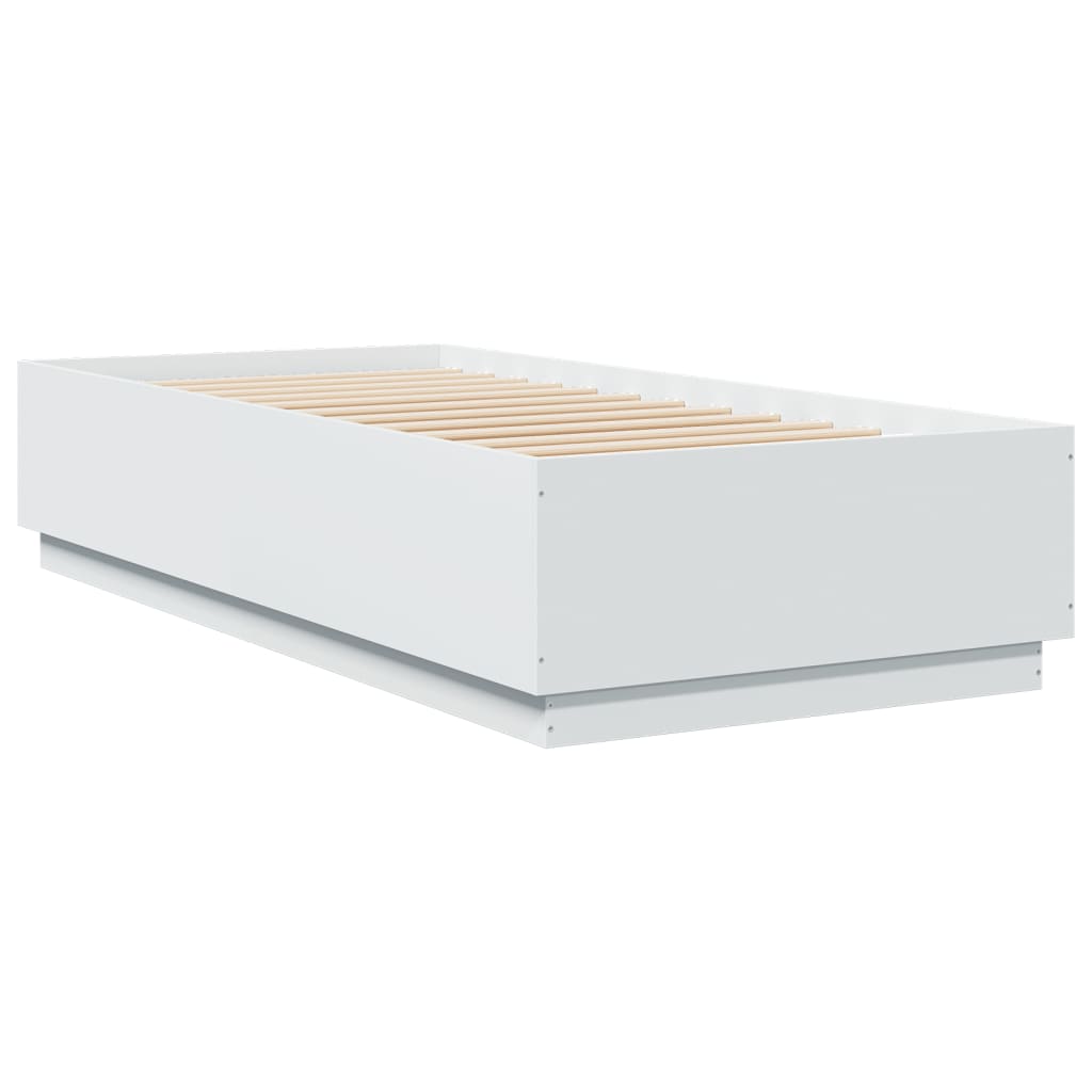 Bed Frame without Mattress White 90x200 cm