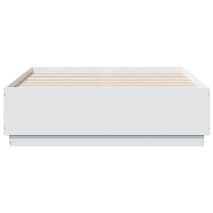 Bed Frame without Mattress White 135x190 cm Double