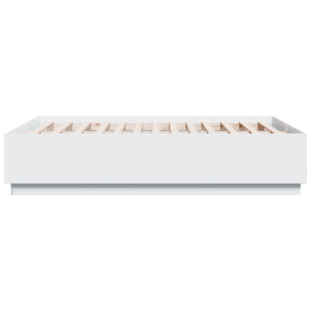 Bed Frame without Mattress White 135x190 cm Double