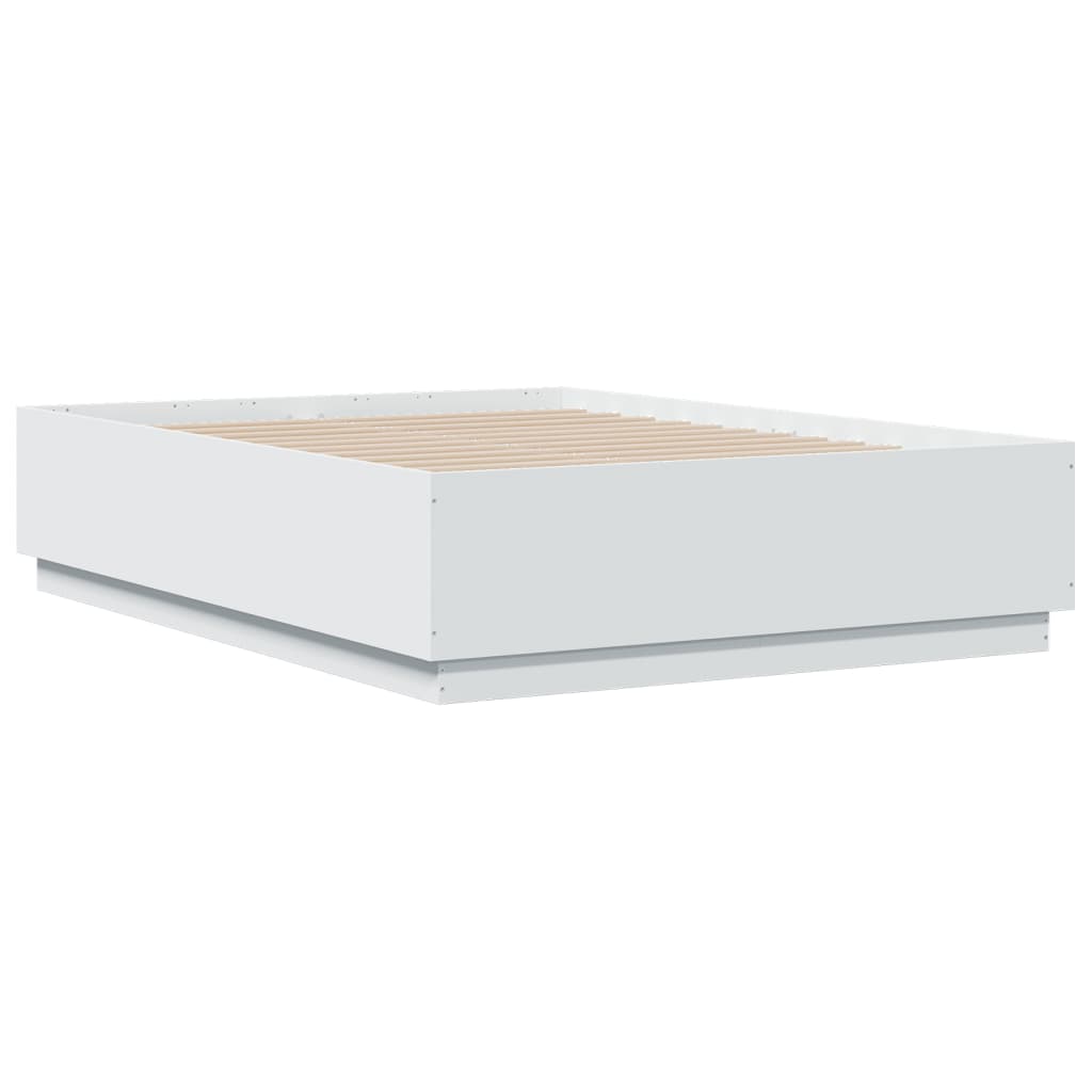 Bed Frame without Mattress White 135x190 cm Double