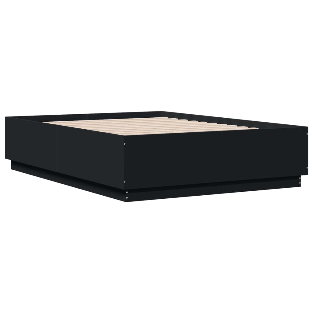 Bed Frame without Mattress Black 120x190 cm Small Double