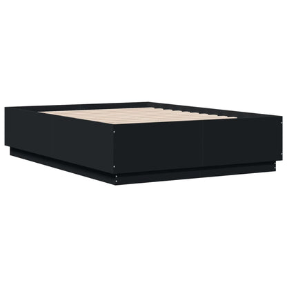 Bed Frame without Mattress Black 120x190 cm Small Double