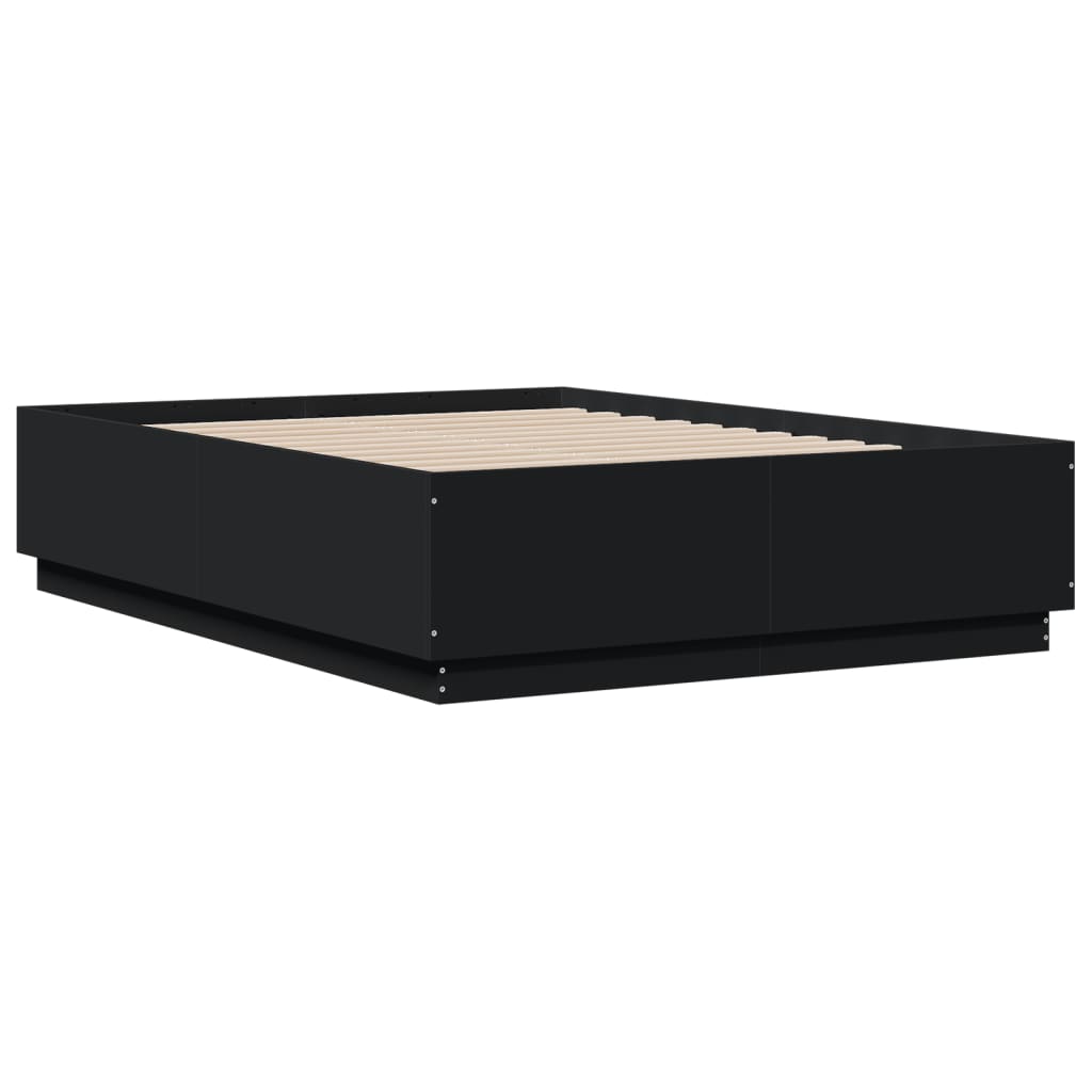 Bed Frame without Mattress Black 120x190 cm Small Double