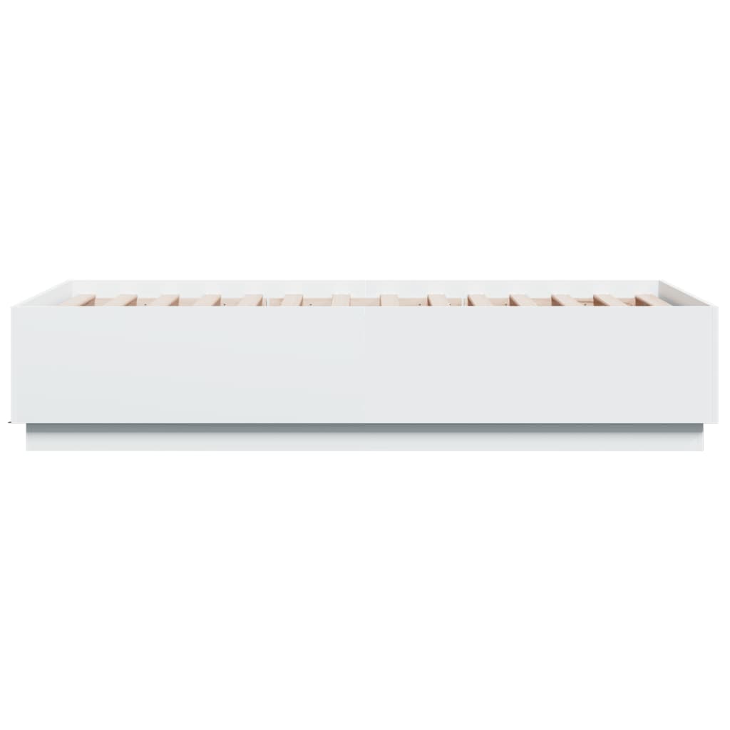 Bed Frame without Mattress White 90x190 cm Single
