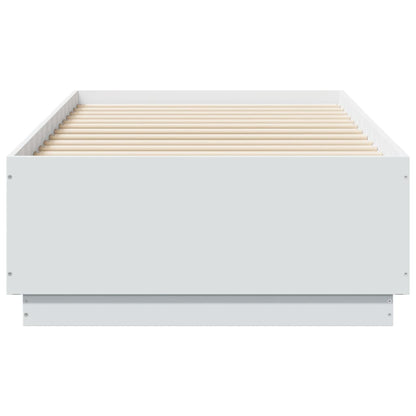 Bed Frame without Mattress White 75x190 cm Small Single