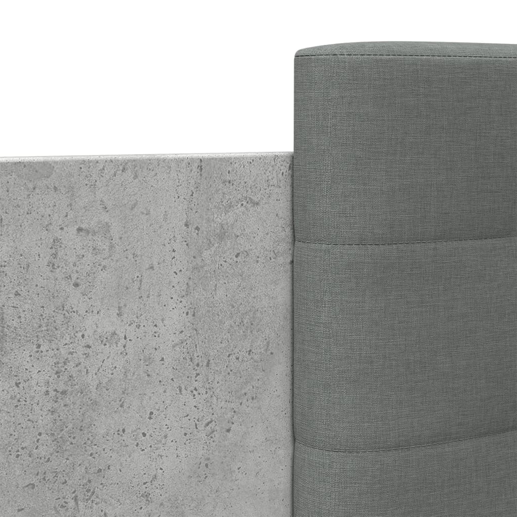Bed Frame without Mattress Concrete Grey 120x200 cm