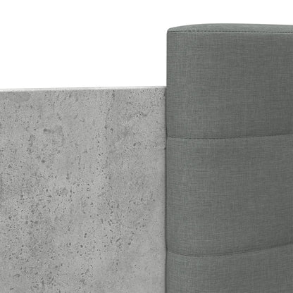 Bed Frame without Mattress Concrete Grey 120x200 cm
