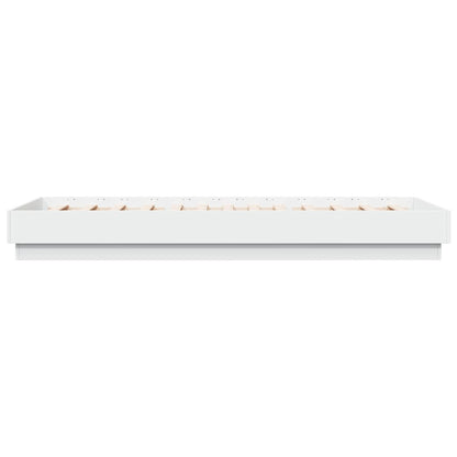 Bed Frame without Mattress White 100x200 cm Engineered Wood